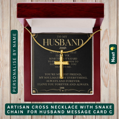 "To My Precious Husband" –  Accessories With Personalized Message Card