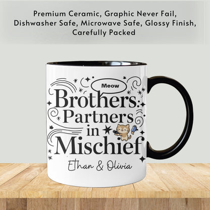 Customized mug for brother, Custom brother gifts, personalized brother birthday gift, funny brother birthday mug, funny siblings gift
