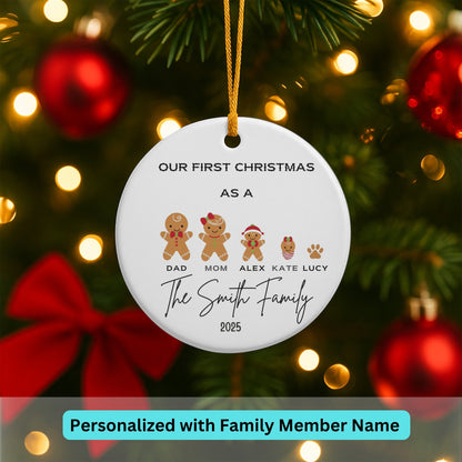 Personalized Family Ornament, Christmas Gift For Family, Family With Names, Christmas Ornament, Custom Family Keepsake, Family 2025