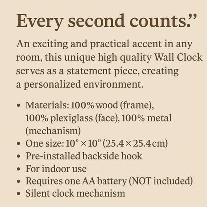 Personalized Anniversary Gift for Couple | Custom Wedding Gift for Him and Her | Engraved First Anniversary Present | Unique Wall Clock