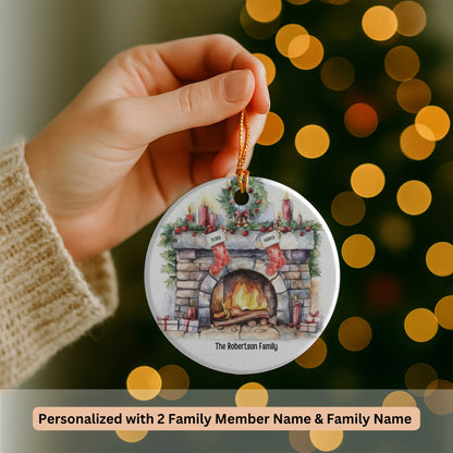 Personalized Family Ornament, Christmas Gift For Family, Family With Names, Christmas Ornament, Socks Ornament, Custom Family Gift