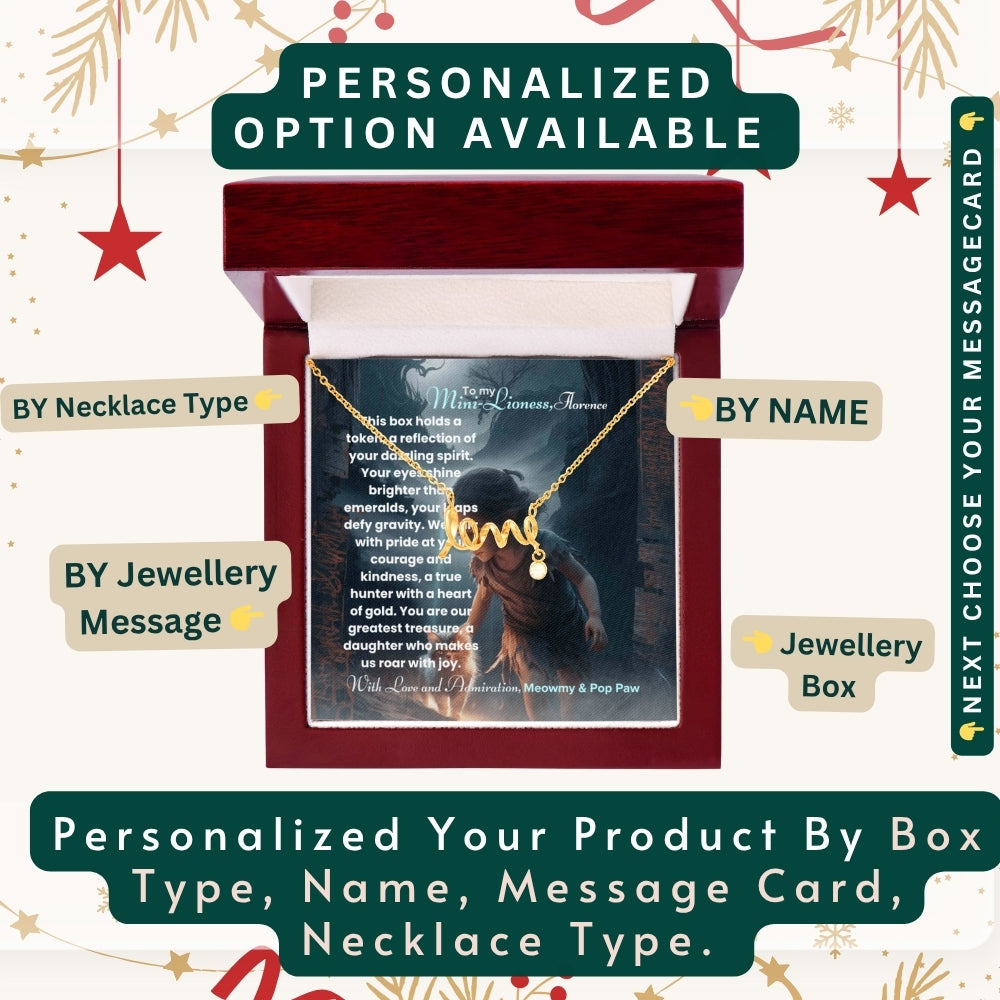 "To My Daughter, Granddaughter & Daughter-in-Law," – A Gift from the Heart, Necklace With Personalized Message Card