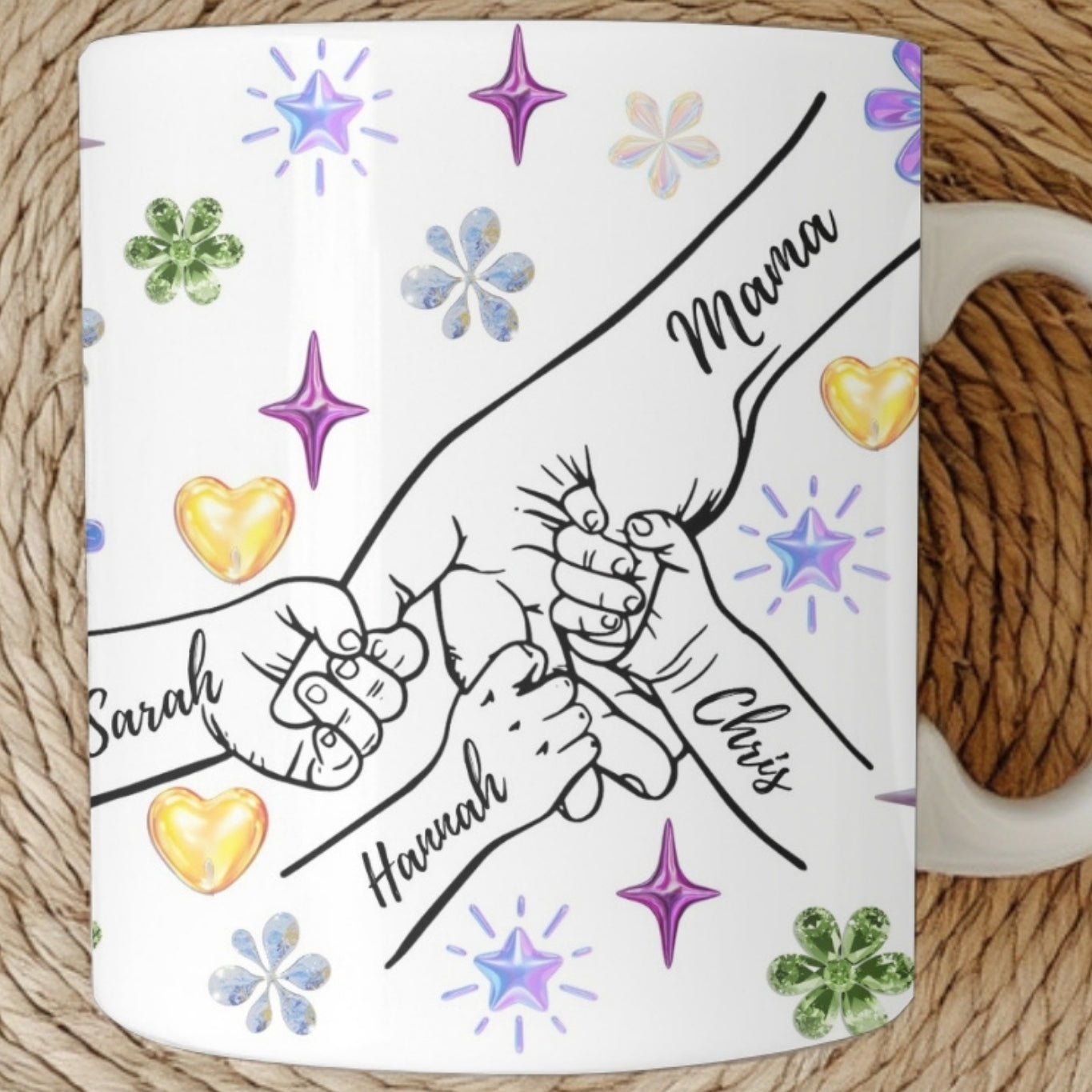 Mom Mug, Mama Mug, Personalized Mom Cup, Custom Mama Cup, Mom Gifts with Kids Names, Mommy Birthday Mothers Day Gifts from Children