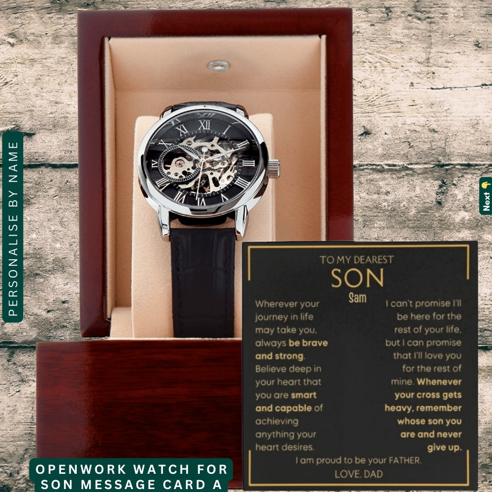 To My Beloved Son. Always and forever