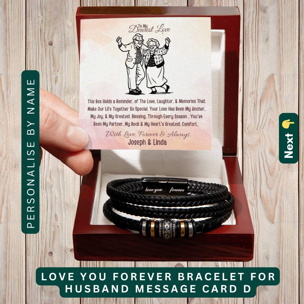 "To My Precious Husband" –  Accessories With Personalized Message Card
