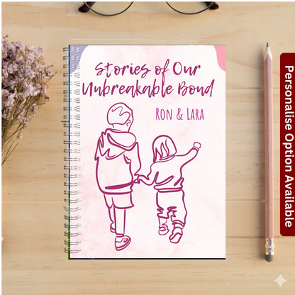 Personalized Brother Spiral Notebook Journal with Pocket | Unique Brother Gift | Custom Family gift | Custom Boyfriend Gift gift