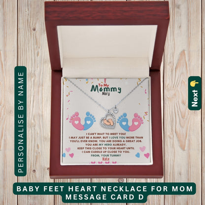 "To My Beloved Mom" – With Endless Love, Necklace With Personalized Message Card