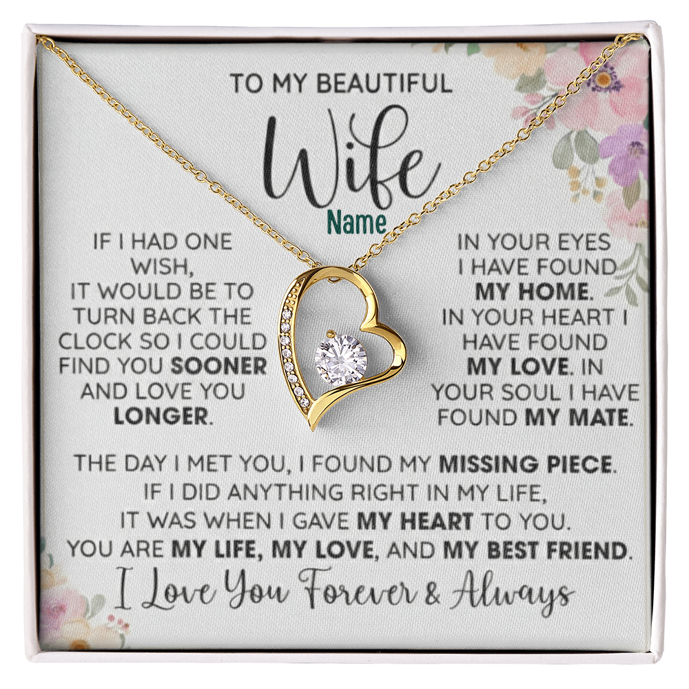 To My Loving Wife — A Necklace That Says Everything My Heart Feels 📍