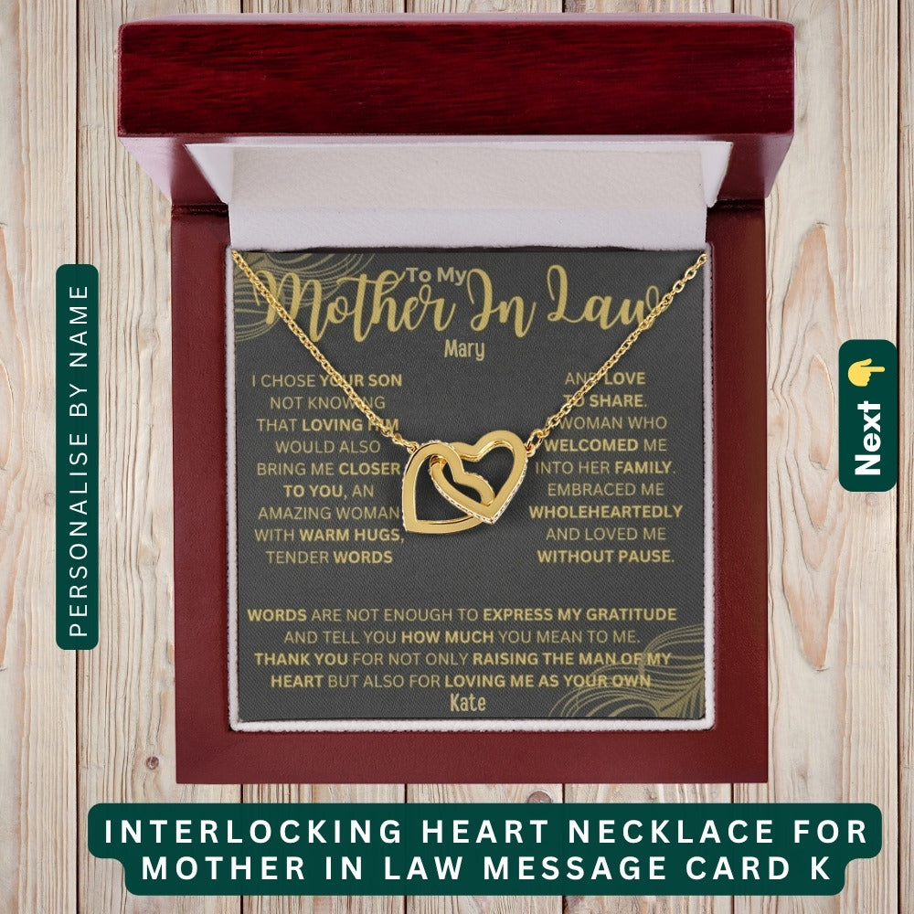 "To My Dearest Mom" – You Are My Everything, Necklace With Personalized Message Card