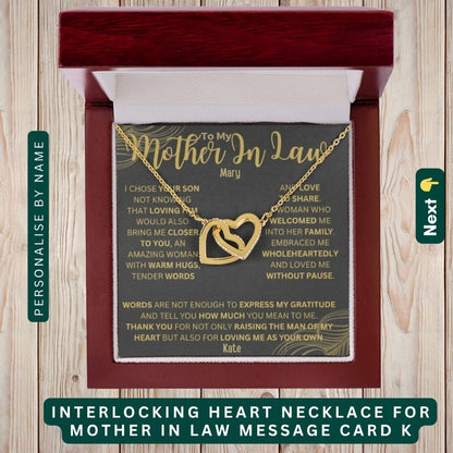 "To My Dearest Mom" – You Are My Everything, Necklace With Personalized Message Card