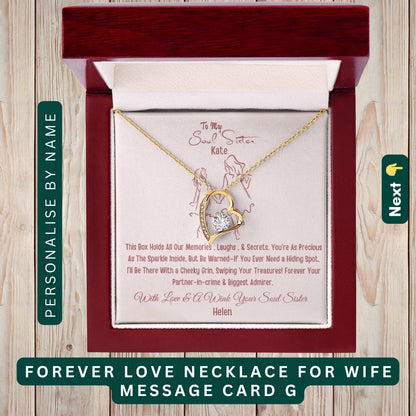 "To My Precious Bestie" – You’re One in a Million, Necklace With Personalized Message Card