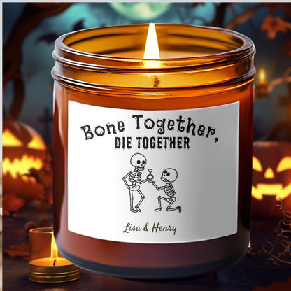 Skeleton Halloween candle fall candle decor Halloween decor fall scented candles Funny Fall Candles Skeleton Decor