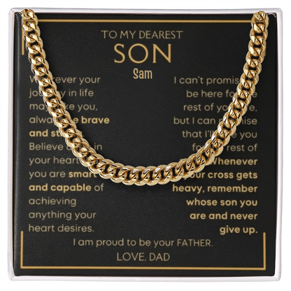 To My Beloved Son. Always and forever