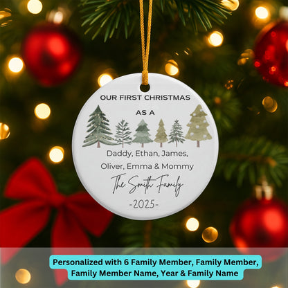 Personalized Family Ornament, Christmas Gift For Family, Family With Names, Christmas Ornament, Socks Ornament, Custom Family Gift