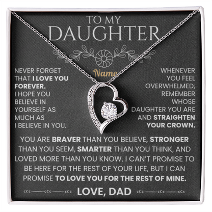 To My Daughter — A Necklace Made With Endless Love 📍