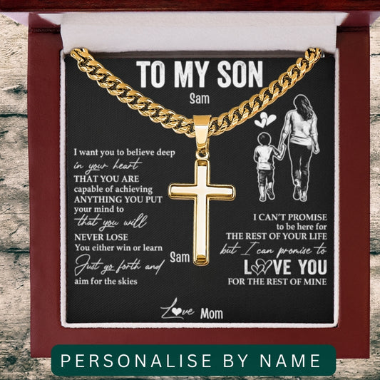 To My Loving Son. Always and forever