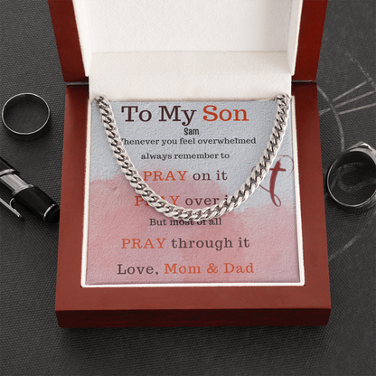 To My Loving Son. Always and forever
