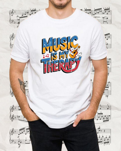 Music Is My Therapy Music Idiom Unisex Softstyle T-Shirt