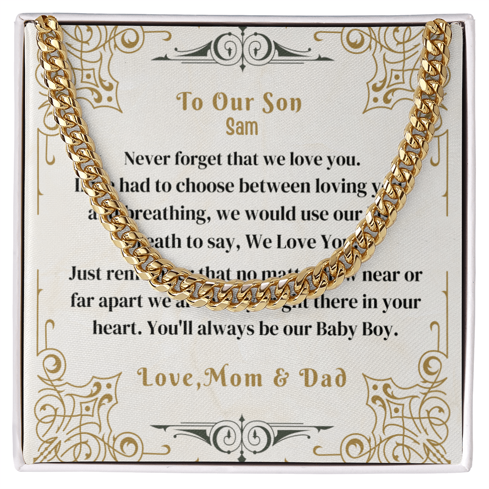To My Beloved Son. Always and forever