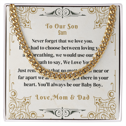 To My Beloved Son. Always and forever