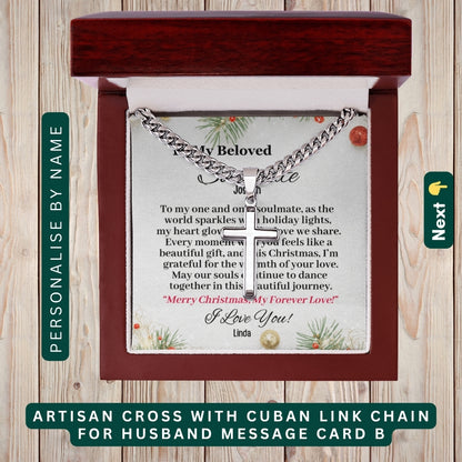 "To My Precious Husband" –  Accessories With Personalized Message Card