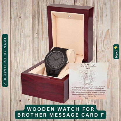 To My Protective Brother" – Thank You for Always Having My Back, Accessories With Personalized Message Card