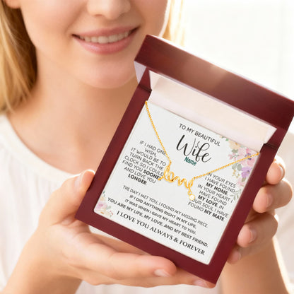 To My Gorgeous Wife — A Necklace That Says Everything My Heart Feels 📍