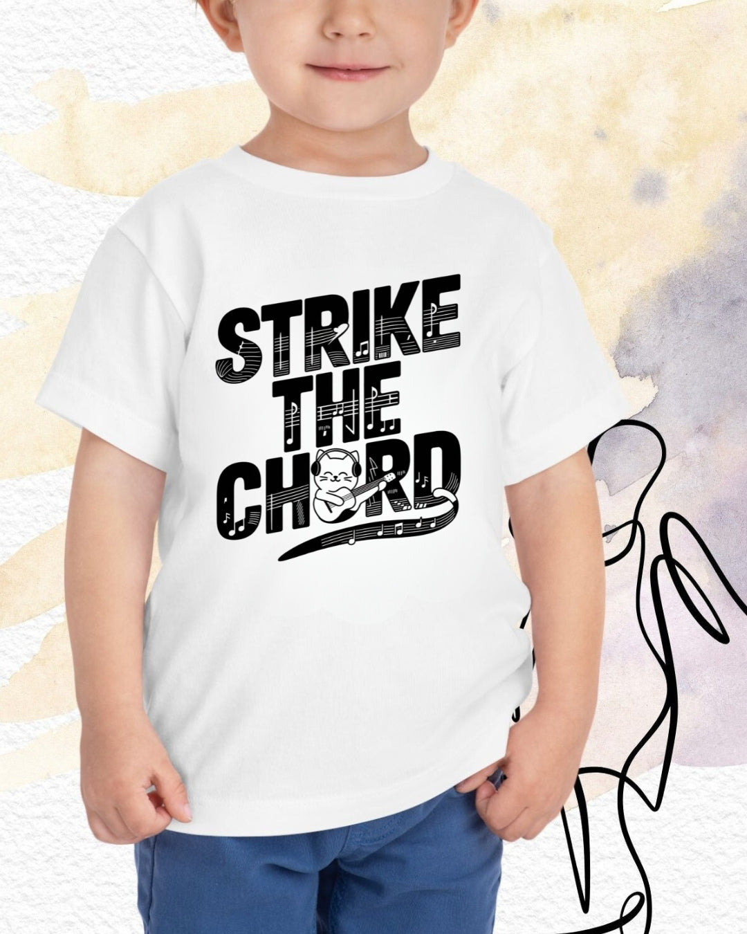 Strike The Cord kid Heavy Cotton Tshirt