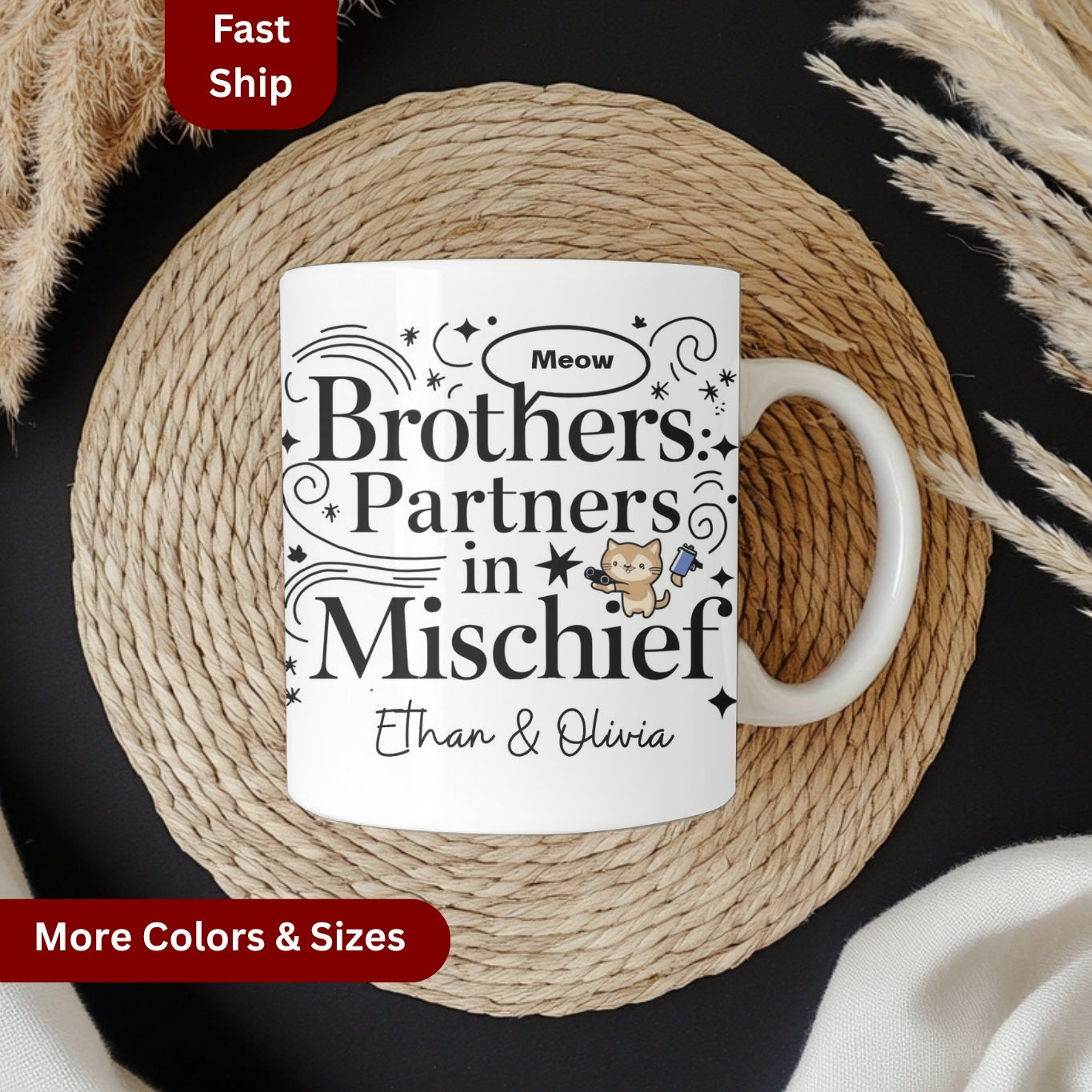 Customized mug for brother, Custom brother gifts, personalized brother birthday gift, funny brother birthday mug, funny siblings gift