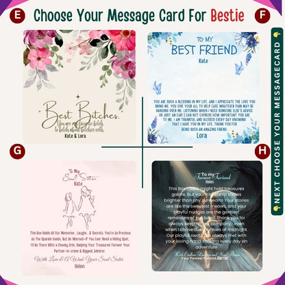 "To My Precious Bestie" – You’re One in a Million, Necklace With Personalized Message Card