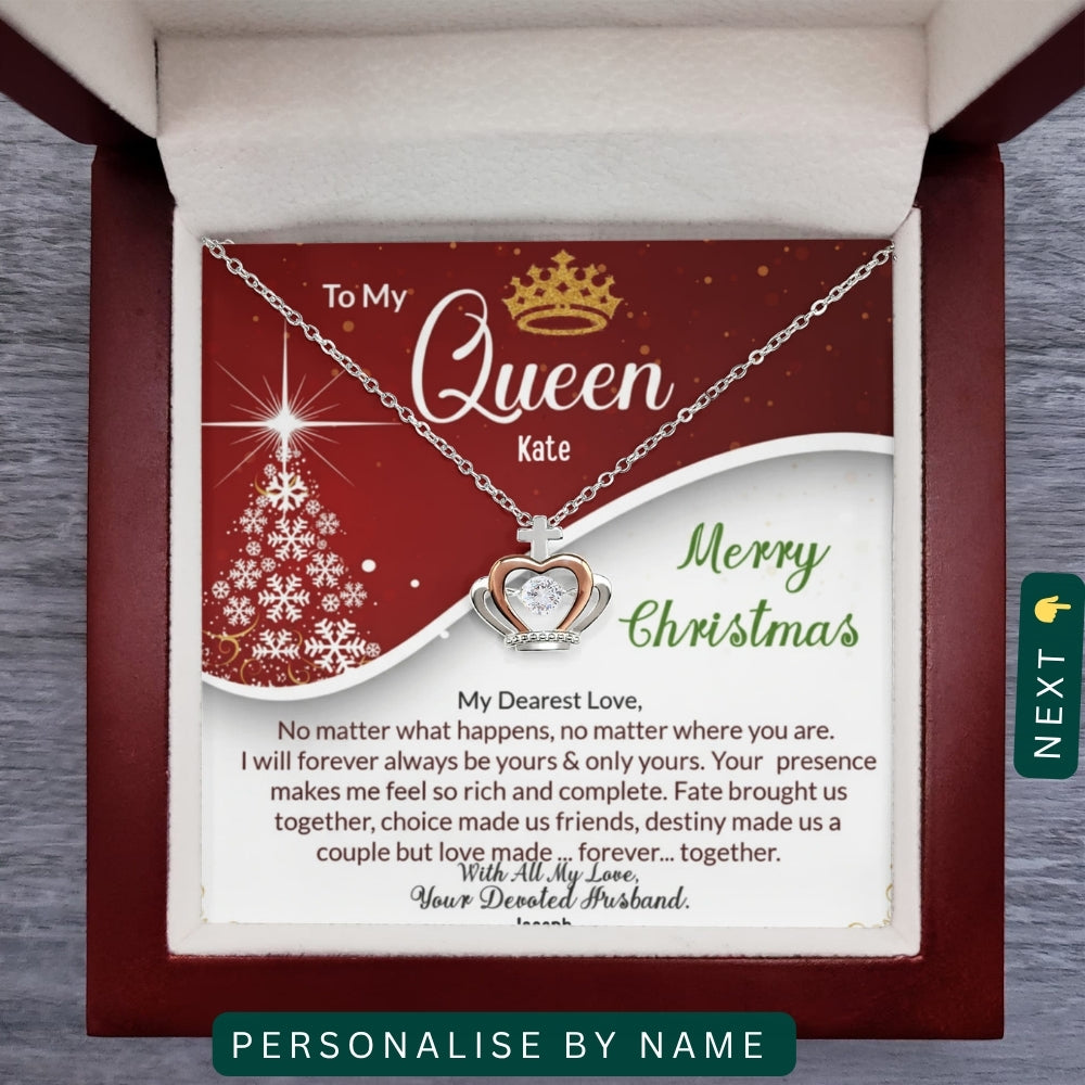 "To My Loving Wife" – Forever in My Heart, Necklace With Personalized Message Card