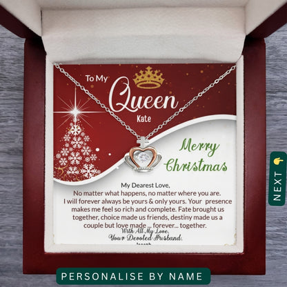 "To My Loving Wife" – Forever in My Heart, Necklace With Personalized Message Card