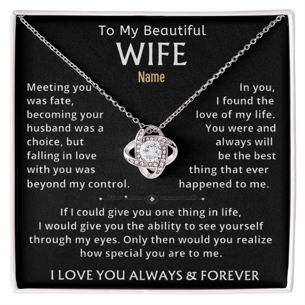 To My Beautiful Wife — A Necklace That Says Everything My Heart Feels 📍