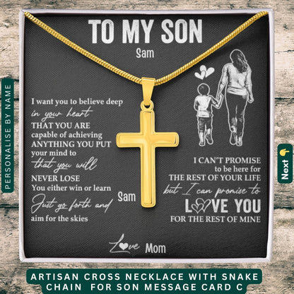 To My Loving Son. Always and forever