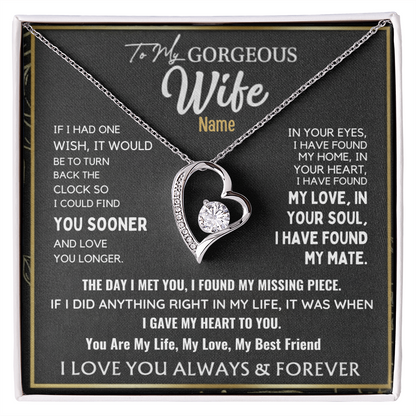 To My Gorgeous Wife —A Necklace That Speaks the Love I Feel for You 📍