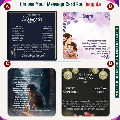 "To My Daughter, Granddaughter & Daughter-in-Law," – A Gift from the Heart, Necklace With Personalized Message Card