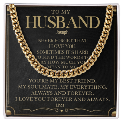 To My Husband . Always and forever