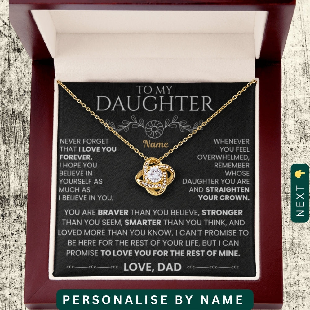 To My Daughter — A Necklace Made With Endless Love 📍