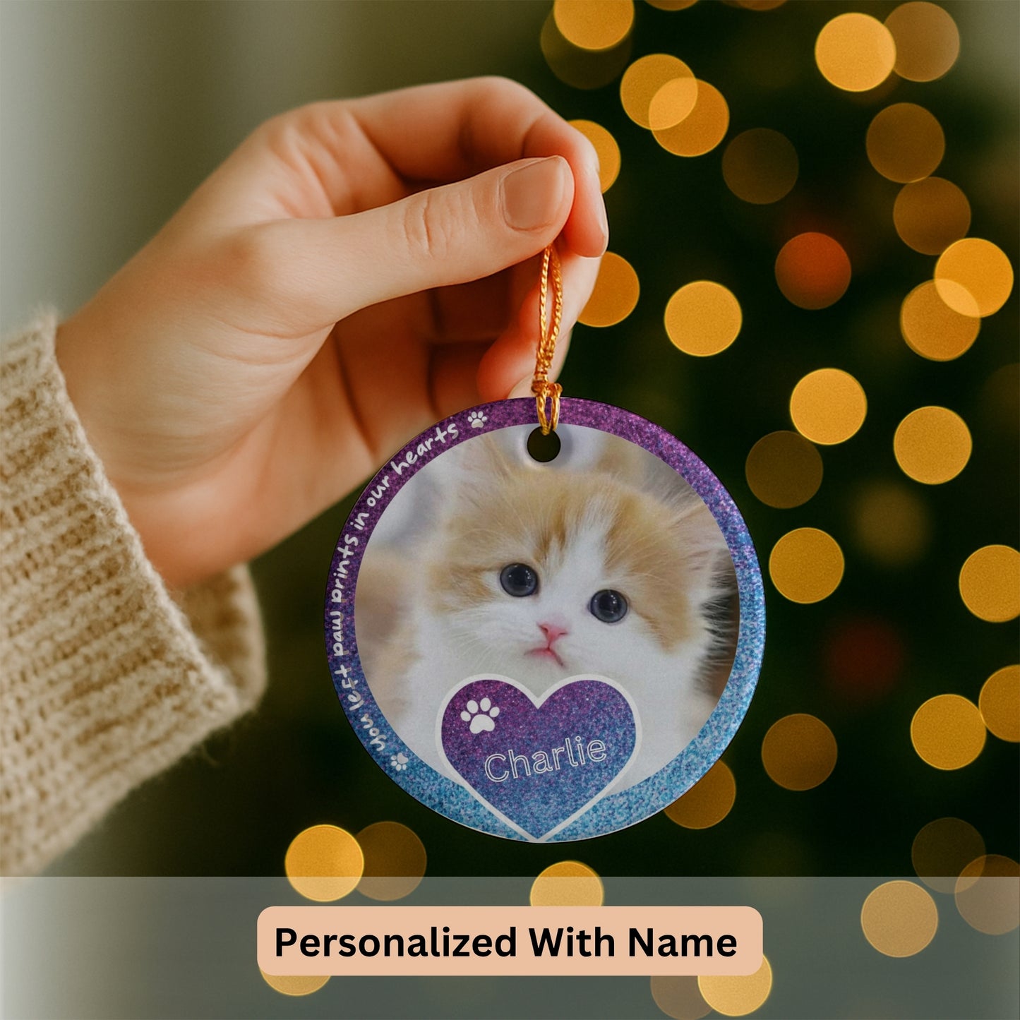 Custom Photo Pet Memorial Gift, Memorial Ornament, Custom Ornament, Pet Memorial, Christmas Ornaments, Custom Pet Ornament
