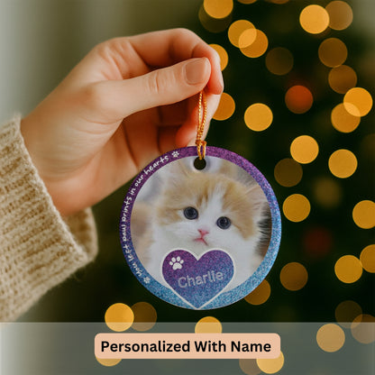 Custom Photo Pet Memorial Gift, Memorial Ornament, Custom Ornament, Pet Memorial, Christmas Ornaments, Custom Pet Ornament
