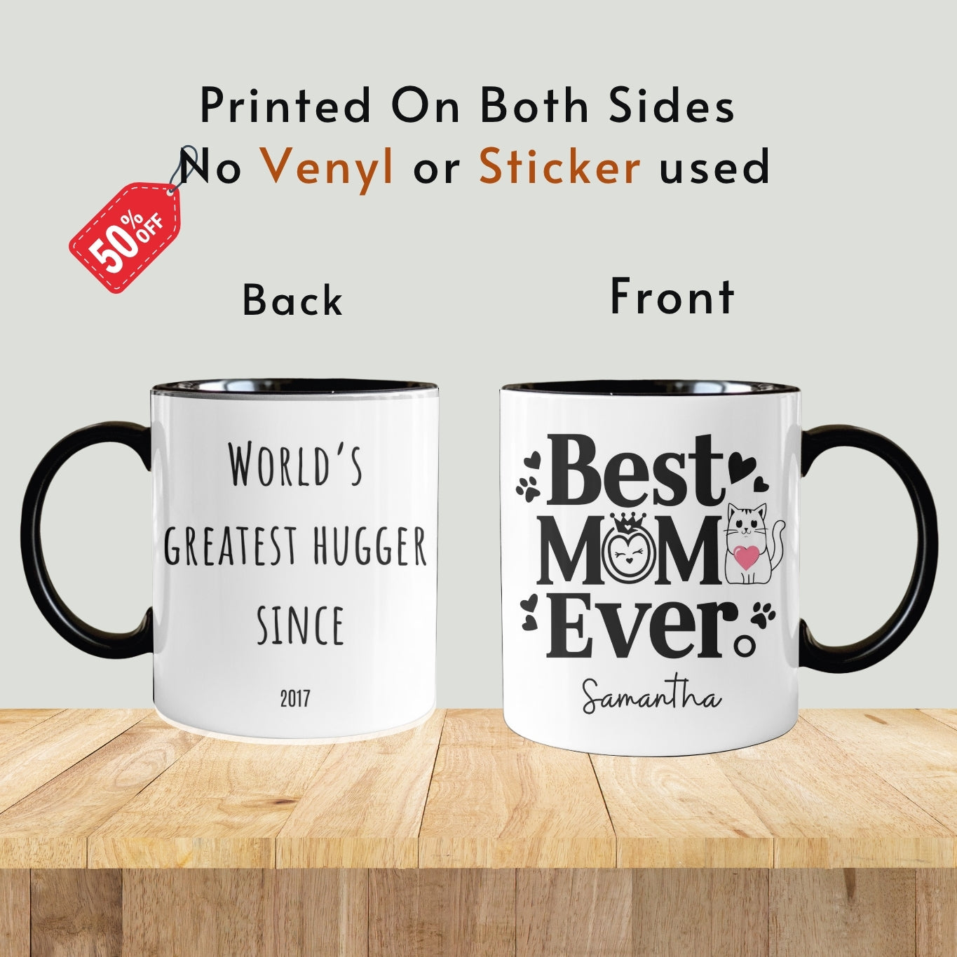 Best Cat Mom Ever Mug, Personalized Best Cat Mom Mug, Best Cat Mom Coffee Mug, Cat Mom Lover Mug, Birthday Gift For Cat Mom