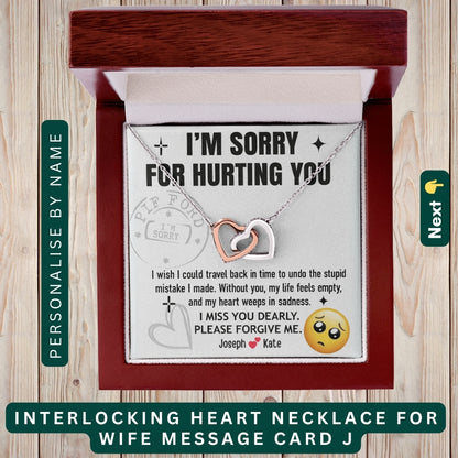 "To My Loving Wife" – Forever in My Heart, Necklace With Personalized Message Card