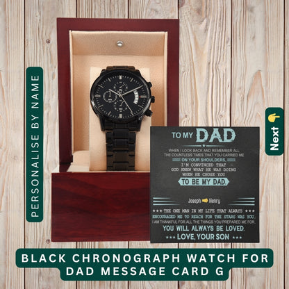 To My Incredible Dad" – You Mean the World to Me, Necklace With Personalized Message Card