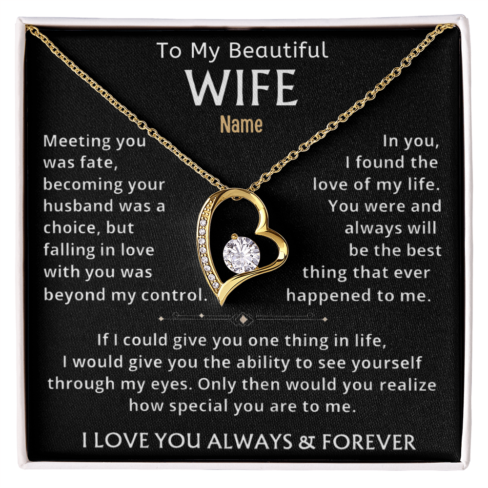 To My Beautiful Wife — A Necklace That Says Everything My Heart Feels 📍