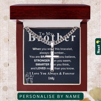 To My Cool Brother" – You Make Life More Fun and Meaningful, Accessories With Personalized Message Card