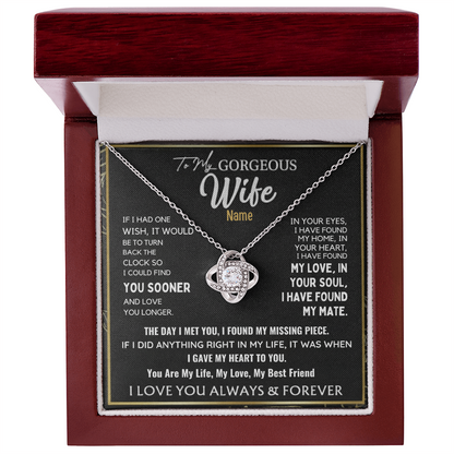 To My Gorgeous Wife —A Necklace That Speaks the Love I Feel for You 📍