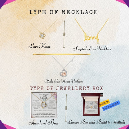 To My Gorgeous Wife — A Necklace That Says Everything My Heart Feels 📍