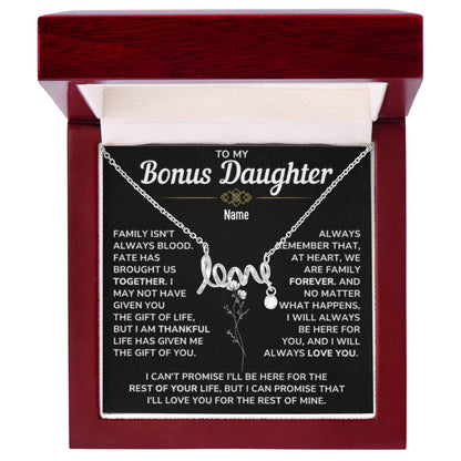 To My Bonus Daughter — A Necklace She’ll Carry in Her Heart Forever 📍