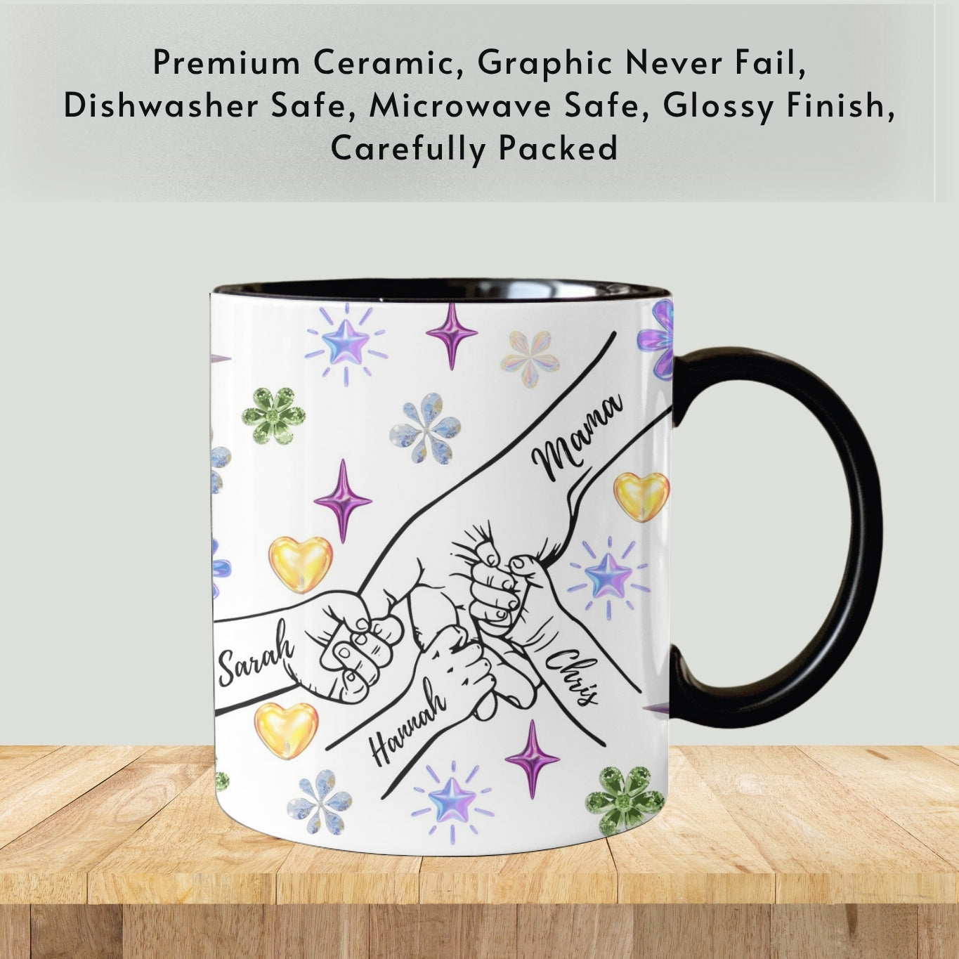 Mom Mug, Mama Mug, Personalized Mom Cup, Custom Mama Cup, Mom Gifts with Kids Names, Mommy Birthday Mothers Day Gifts from Children