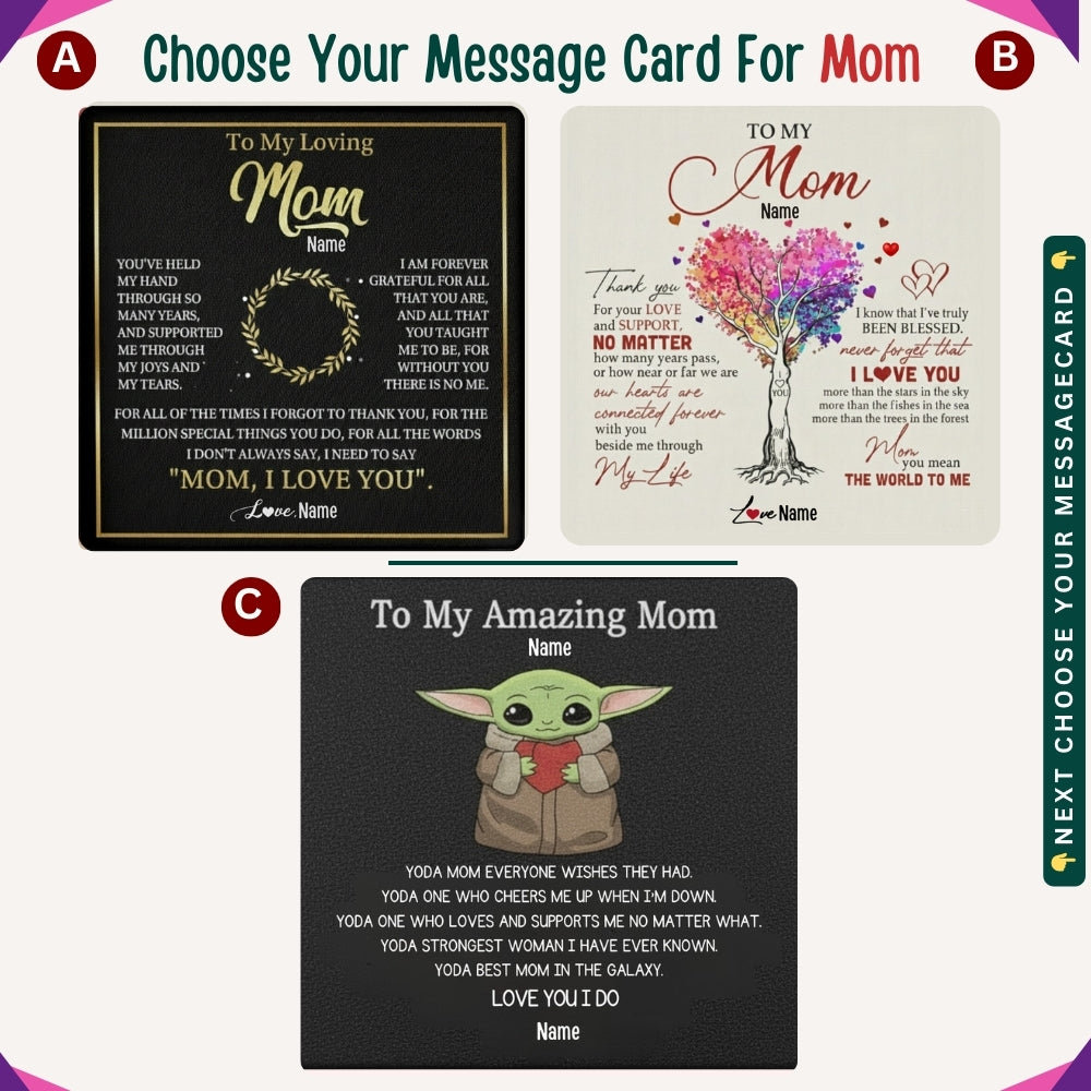 To My Loving Mom — A Necklace That Says Everything My Heart Feels 📍